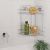 Badkamer rek hoekplank vacuum fix23 x 23 x 35 cm