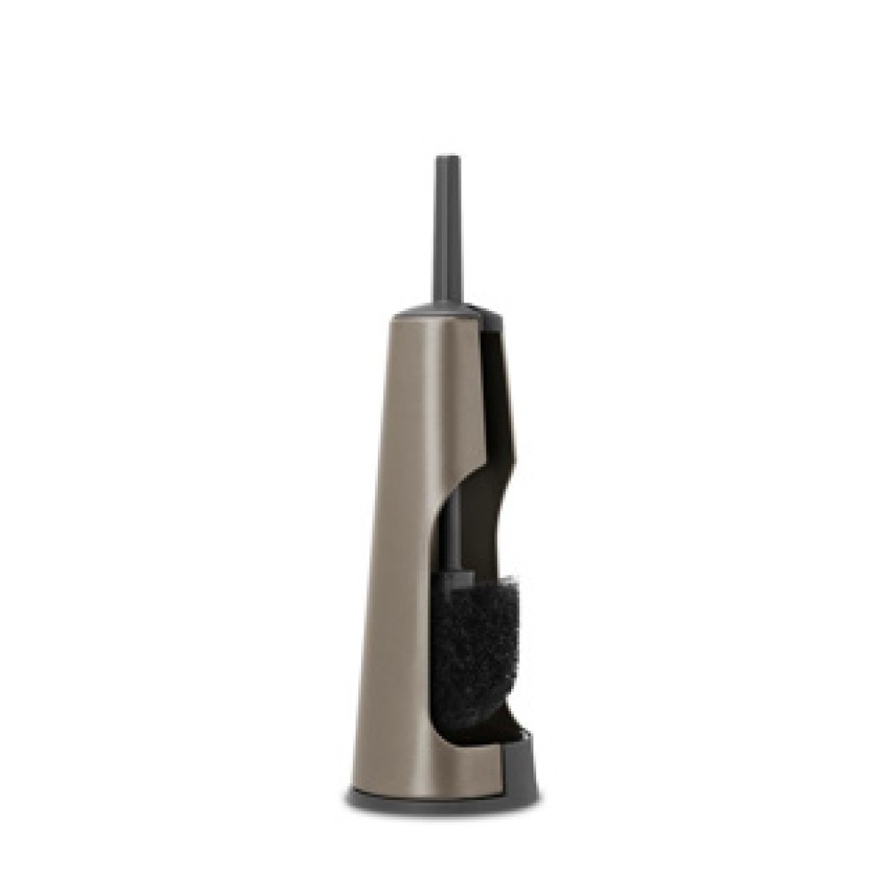 Brabantia toiletborstel ReNew met houder platinum - Afbeelding 2