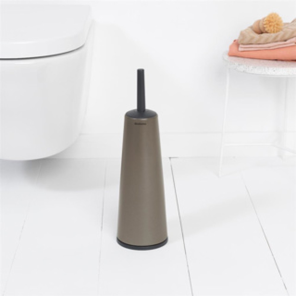 Brabantia toiletborstel ReNew met houder platinum - Afbeelding 4
