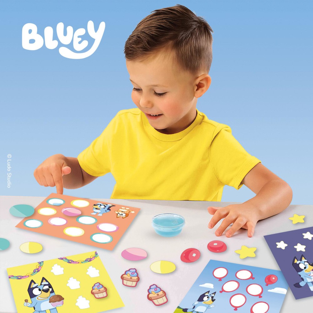 Ses vormen plakken Bluey - Afbeelding 3