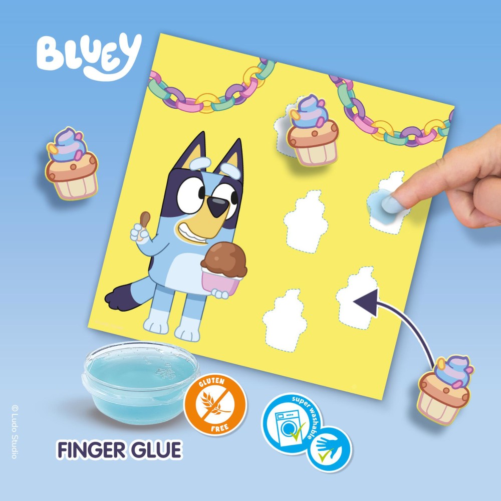 Ses vormen plakken Bluey - Afbeelding 4