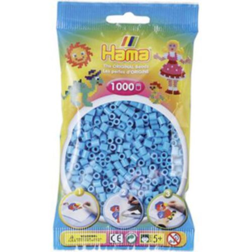 Hama Strijkkralen 1000 Stuks Azuur Blauw