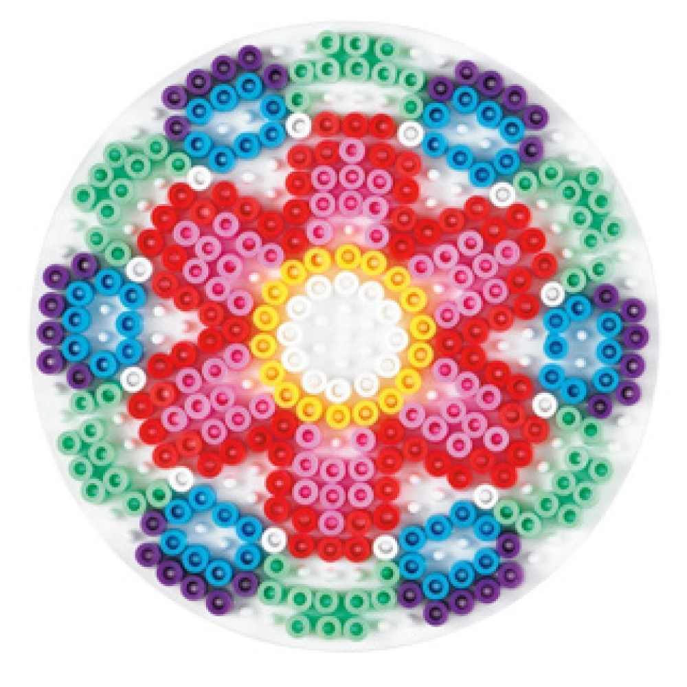 Hama Strijkkralen Grondplaat Rond Medium Wit - Afbeelding 3