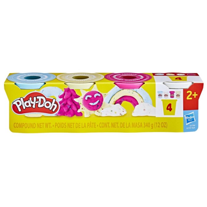 Playdoh 4-pack speciale kleuren asst new (assortiment – willekeurige uitvoering)