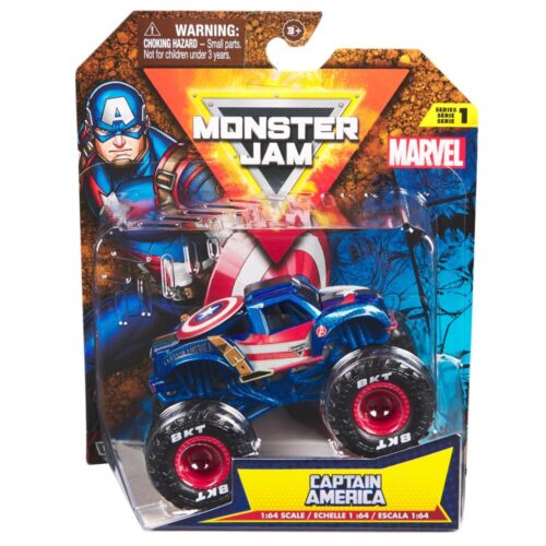 Monster Jam 1:64 1 pack Marvel (Ass) (assortiment – willekeurige uitvoering)