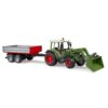 Bruder Tractor Fendt 210 S Met Aanhanger