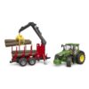 Bruder Tractor John Deere 7R 350 Met Boomaanhanger