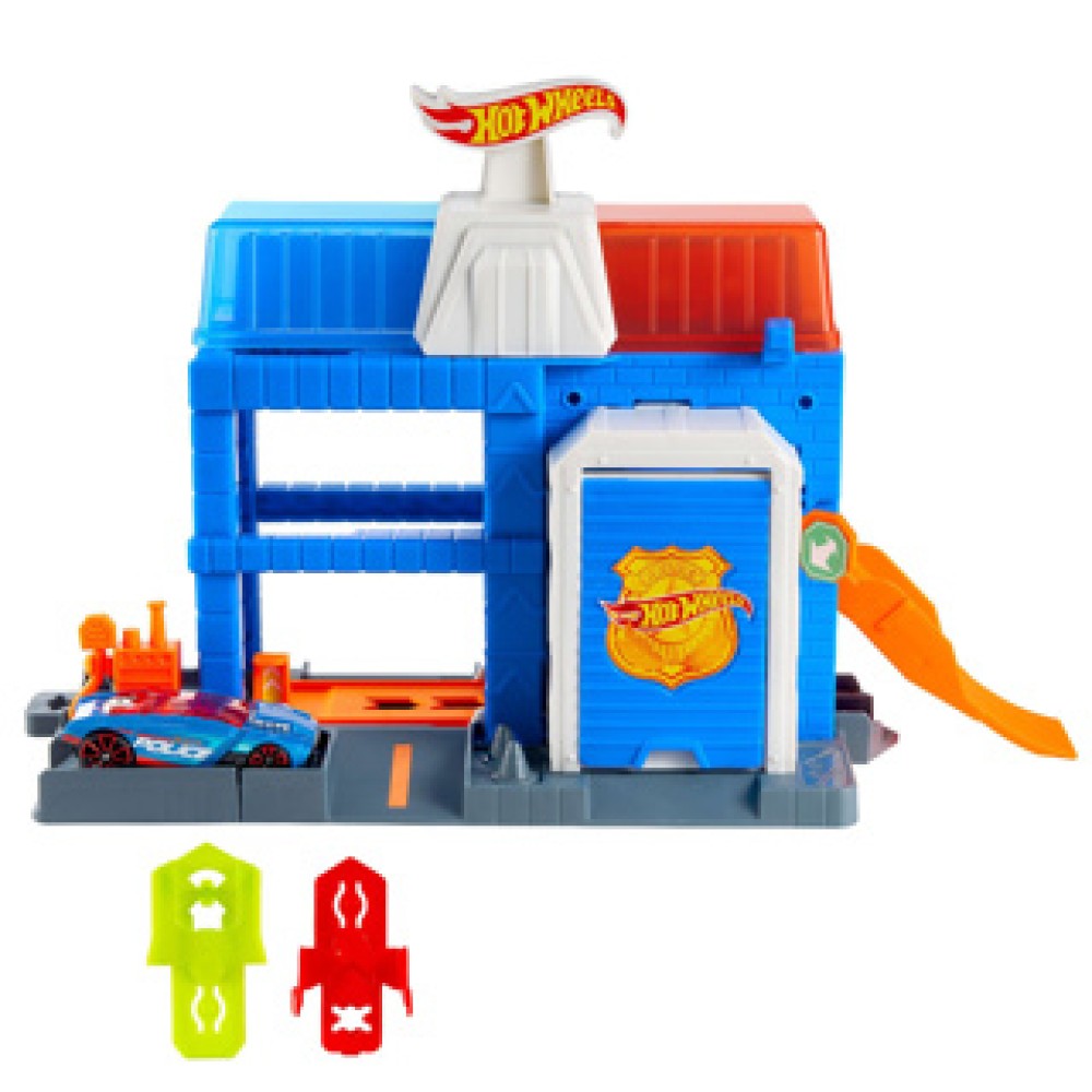 Hotwheels City Dowtown Politie Bureau - Afbeelding 2