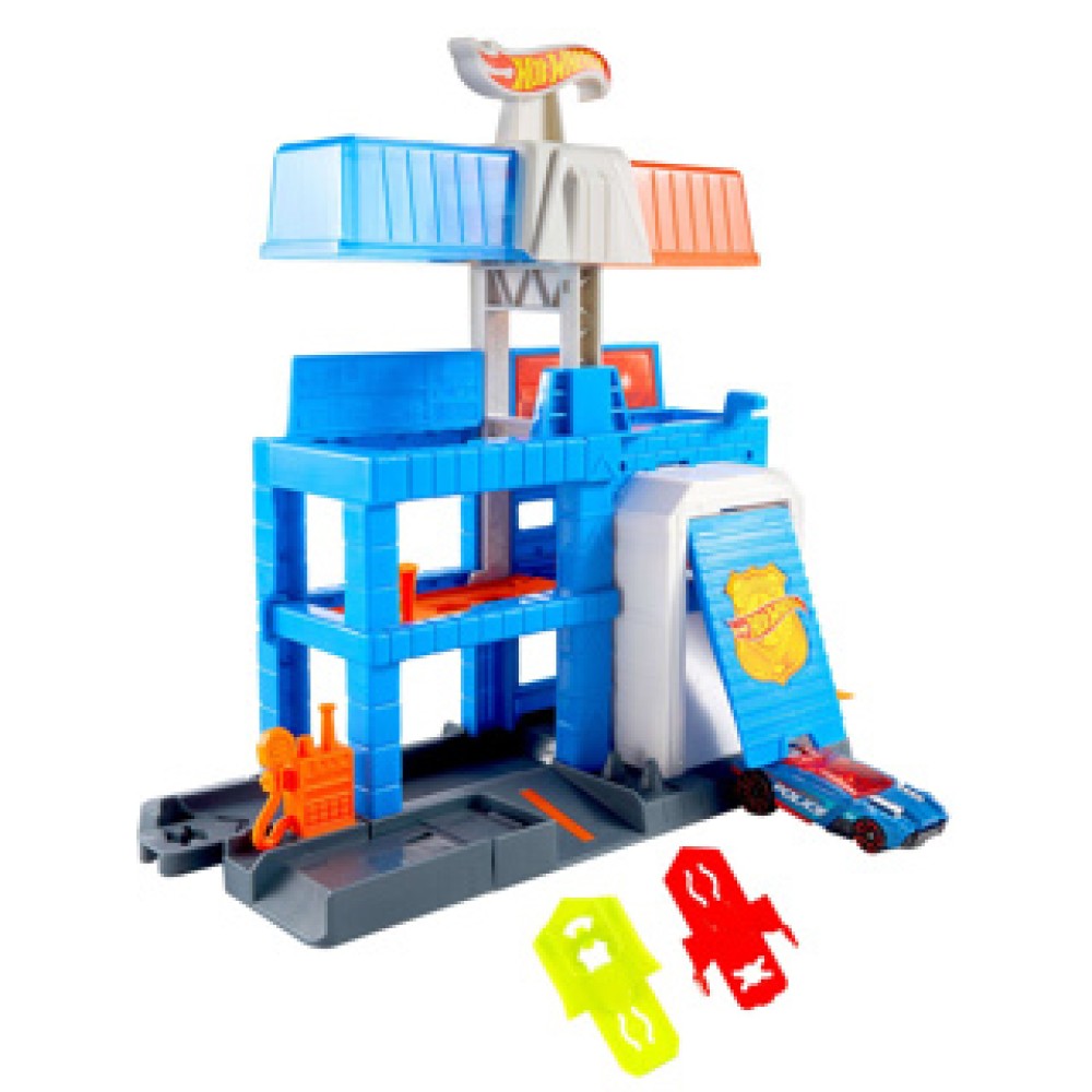 Hotwheels City Dowtown Politie Bureau - Afbeelding 3