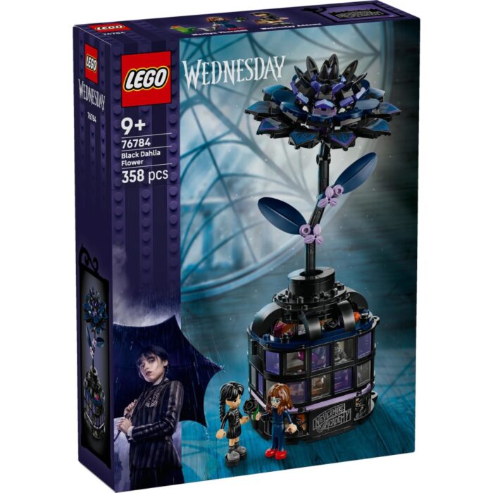 LEGO 76784 Wednesday Zwarte dahlia