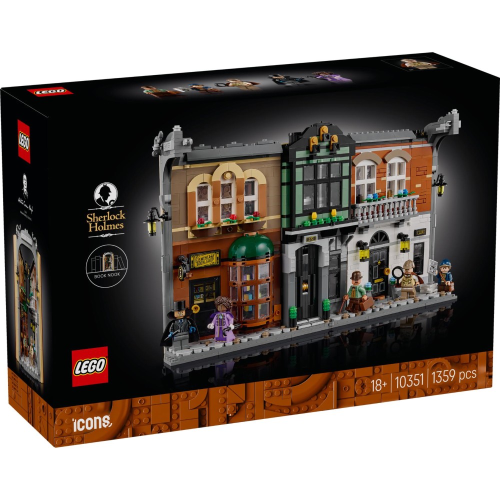 LEGO 10351 iconen boekensteun: Sherlock Holmes