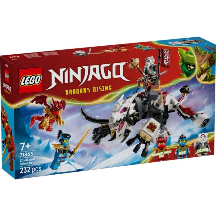 LEGO 71863 Ninjago Zilvar En Grimtak Het  Drakenbeest