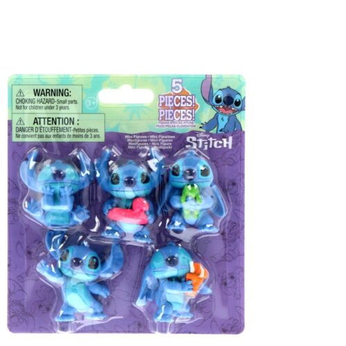 Stitch figuren 5-pack 5,5 cm