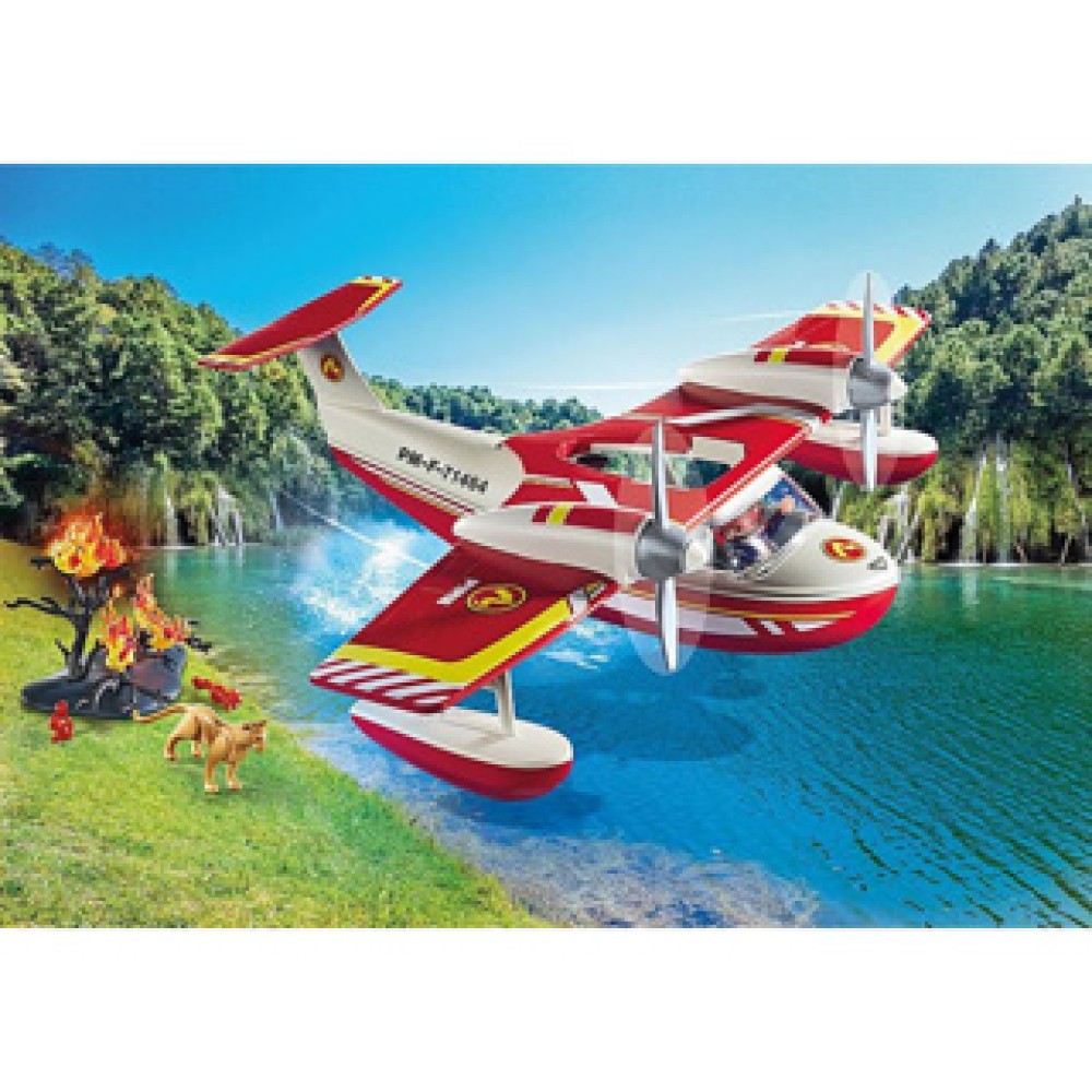 Playmobil 71463 Action Heroes Brandweervliegtuig Met Blusfunctie - Afbeelding 4