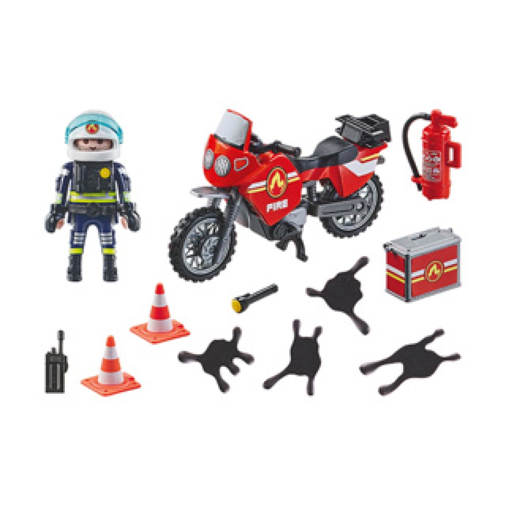 Playmobil 71466 Action Heroes Brandweer Op De Plaats Van Het Ongeval - Afbeelding 2