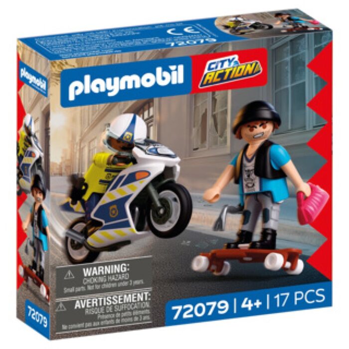 Playmobil 72079 Achtervolging Met Motorfiets