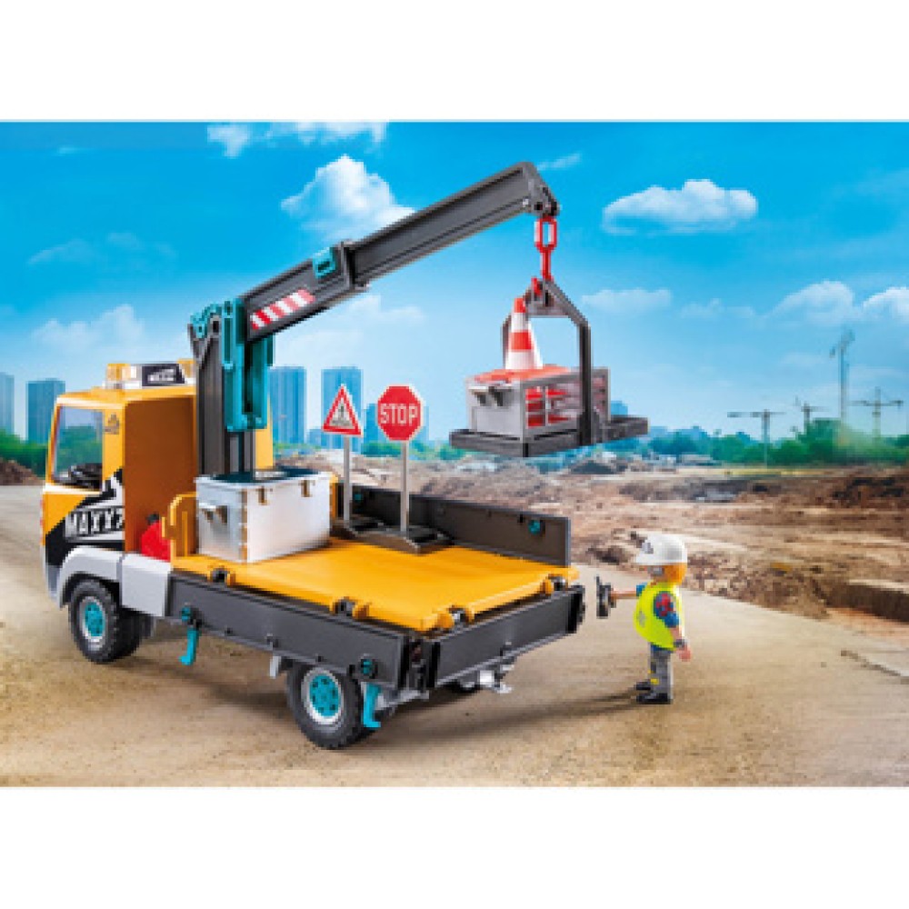 Playmobil 71750 vrachtwagen met kraan - Afbeelding 4
