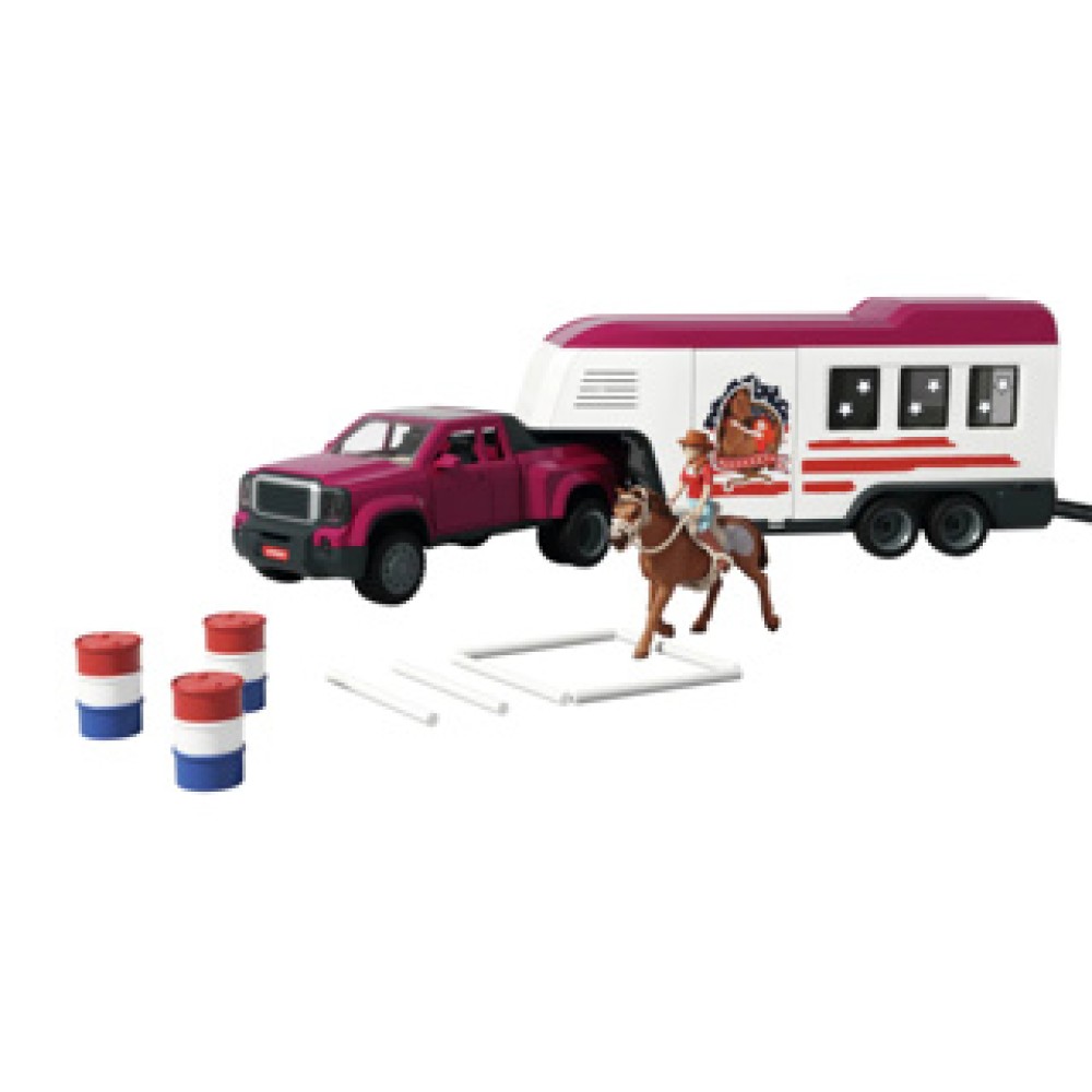 Schleich 42705 Dually Truck With Big Horse Trailer - Afbeelding 2