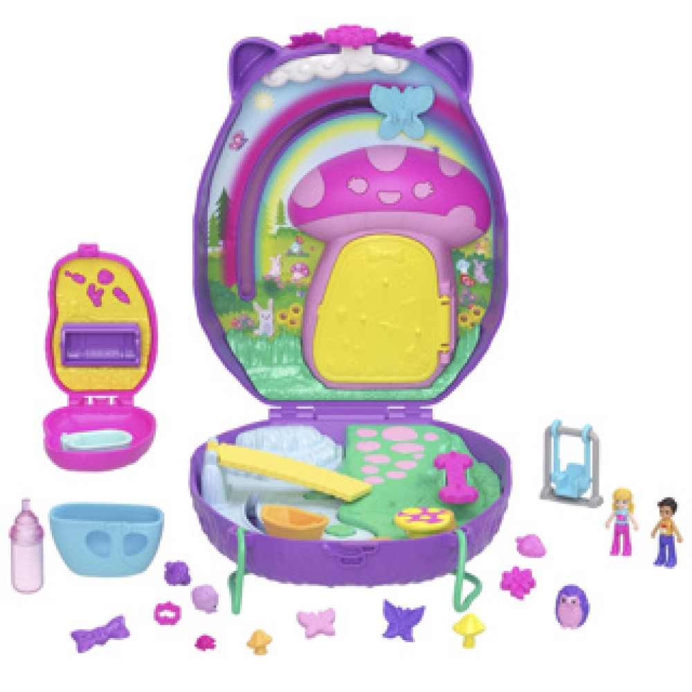 Polly Pocket Hedgehog mam en pap compact - Afbeelding 2
