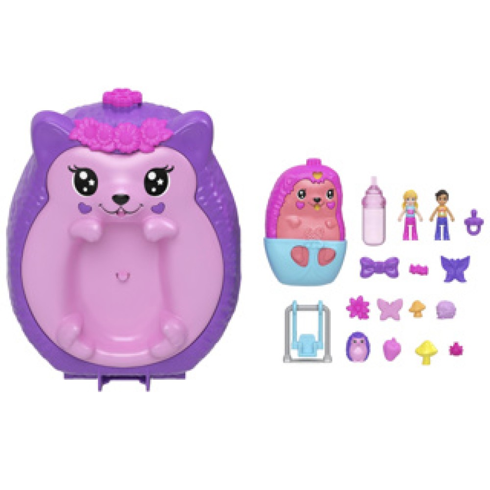 Polly Pocket Hedgehog mam en pap compact - Afbeelding 3