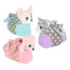 Pluchiez pluche hond/poes in tasje 3 assorti (assortiment – willekeurige uitvoering)