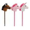 Pluchiez stokpaardje pluche 70 cm 3 assorti paard/ (assortiment – willekeurige uitvoering)