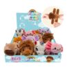 Pluchiez pluche klaparmband pluche groot 6 assorti (assortiment – willekeurige uitvoering)