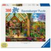 Ravensburger puzzel blik in het tuinhuis 300 stukjes extra groot