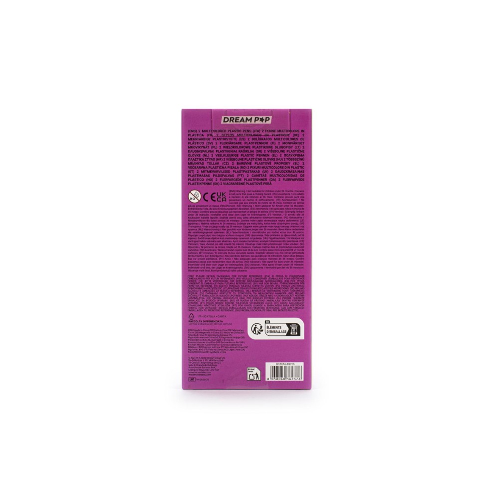 Dream Pop Set Van 2 Multicolor Pennen Capibara - Afbeelding 3