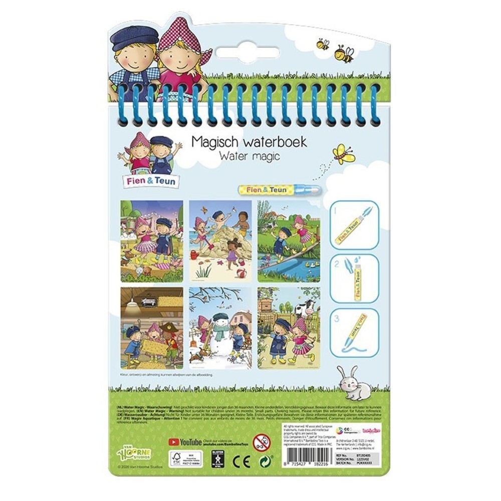Fien en Teun kleuren met water magisch - Afbeelding 3