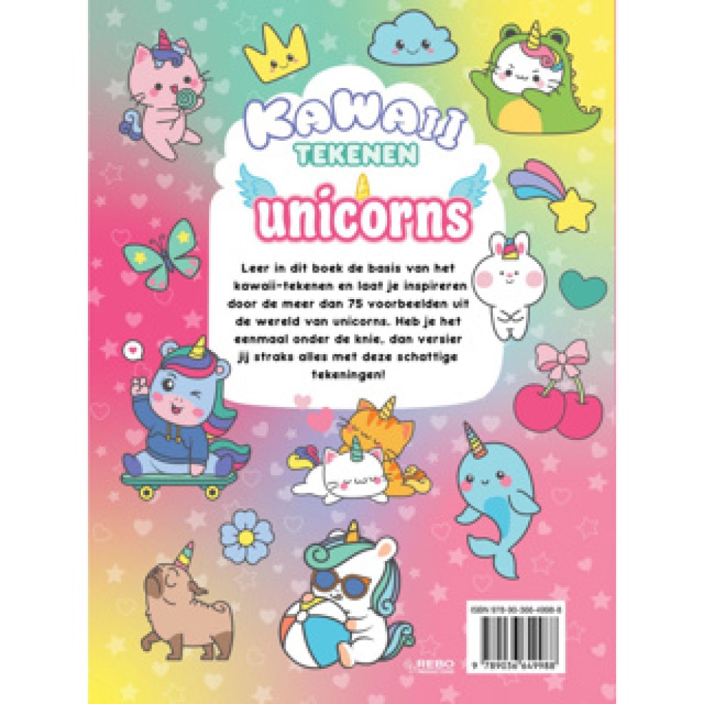 Kawaii Tekenen Unicorns - Afbeelding 2