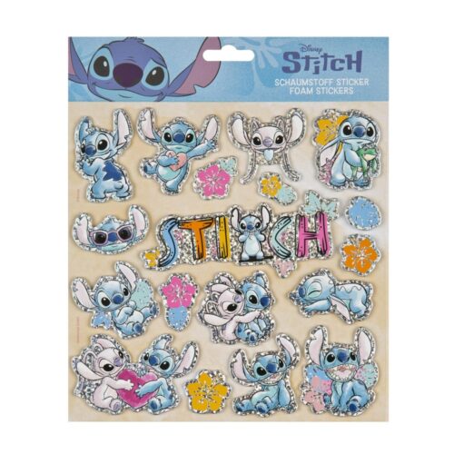 Foam stickers met glittereffect Stitch