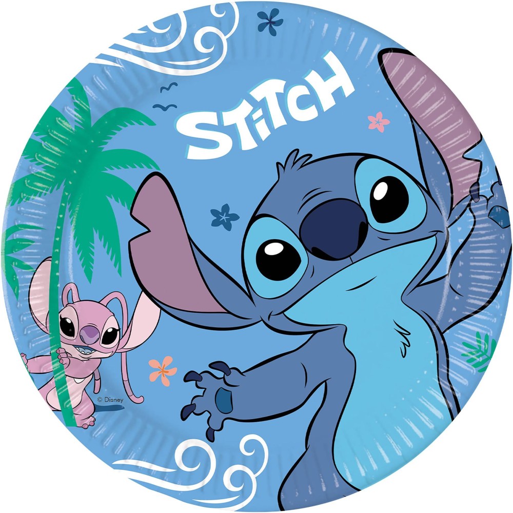 Stitch & Angel Paper Papieren Bordjes 8 Stuks 23cm