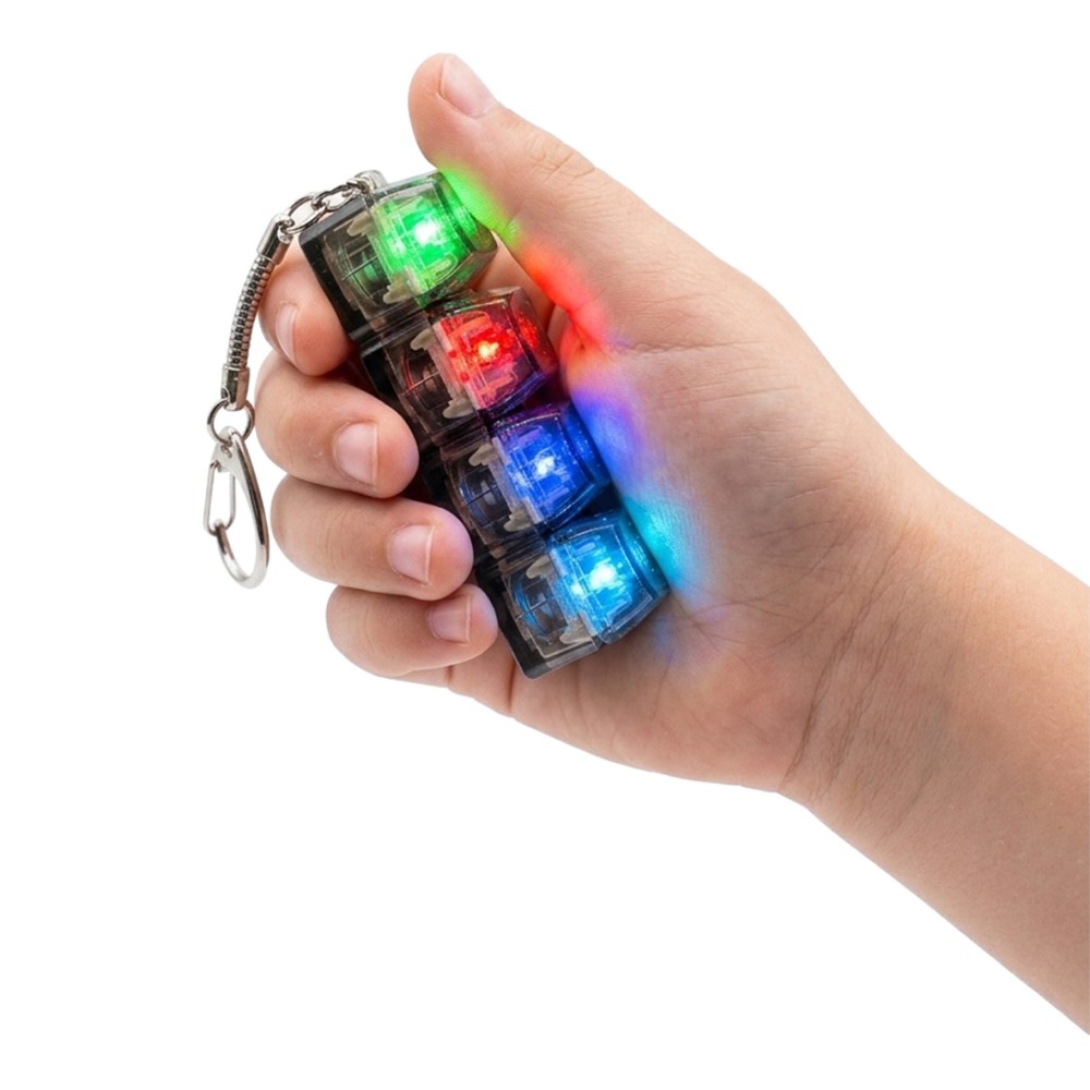 Amazing Cool toetsenbord klikkers sleutelhanger 4 knoppen 2 assorti - Afbeelding 4