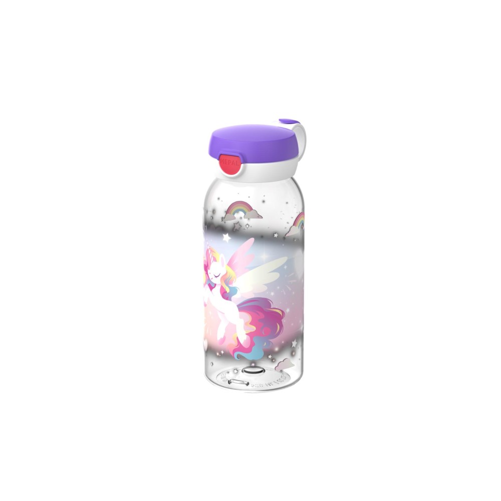 Drinkfles Flipdop Campus 600 ML Unicorn Glow