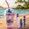 Stitch drinkbeker met make-up set