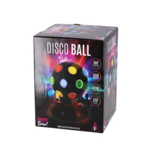 Disco bal LED 12,5 cm party time