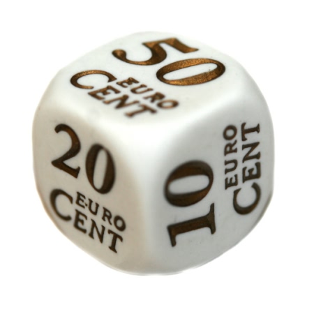 Euro Dice D6 Dobbelsteen Set (6 stuks)