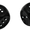 Tactile Dice Black (2 stuks)
