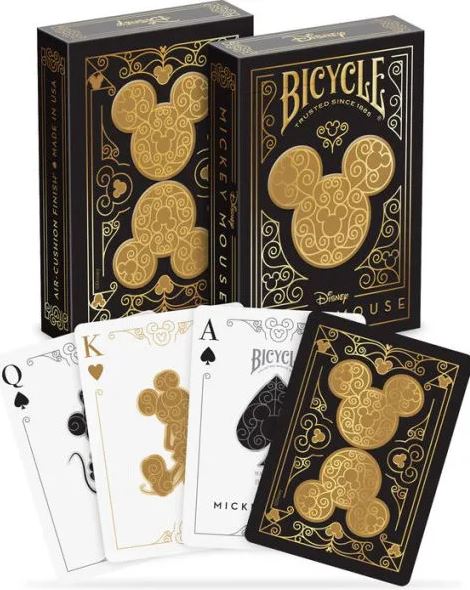 Bicycle Mickey Black Gold