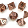 Metal Polyhedral Copper Dobbelsteen Set