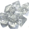 Translucent Polyhedral Clear/white Dobbe