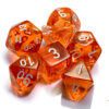 Translucent Polyhedral Orange/white Dobb