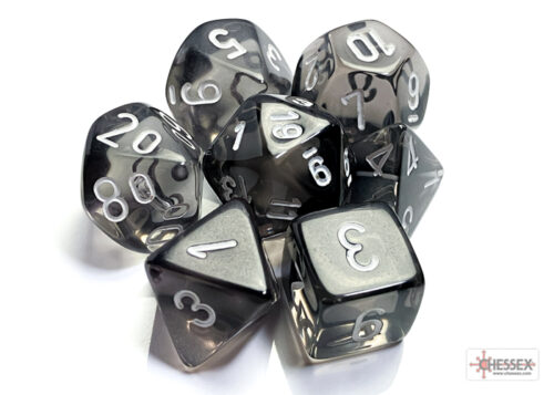 Translucent Polyhedral Smoke/white Dobbe