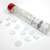 Glass Gaming Stones - Catseye White (40+