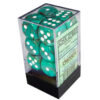 Marble Oxi-copper/white D6 16mm Dobbelst
