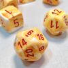 Festive Sunburst/red Polydice Dobbelstee