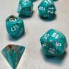Marble Oxi-copper/white Polydice Dobbels