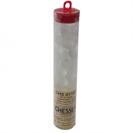 Glass Gaming Stones - Crystal Clear Fros