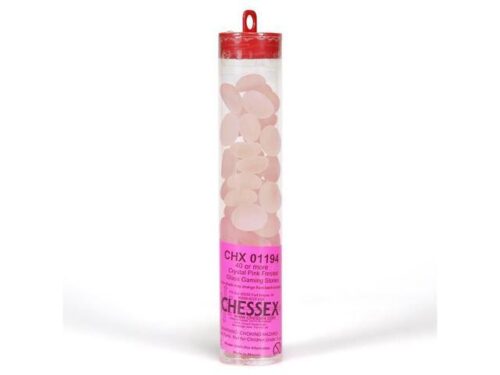 Glass Gaming Stones - Crystal Pink Frost
